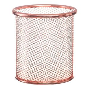 Porta Lápis/ Caneta/ Objetos em Metal Rose Gold  Interponte