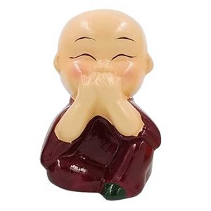 Buda Sábio Decorativo 8cm em Resina Interponte