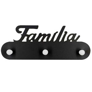 Gancho de Parede Família 11,5x30cm em MDF Suzan Presentes