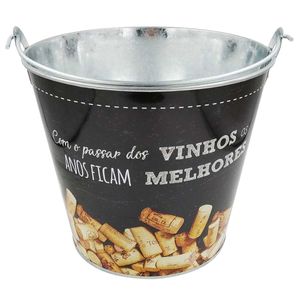 Balde de Gelo 7,6 Litros em Metal Imporiente