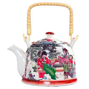 Chaleira C/ Infusor + Alça 600ml em Porcelana 20 Comercial