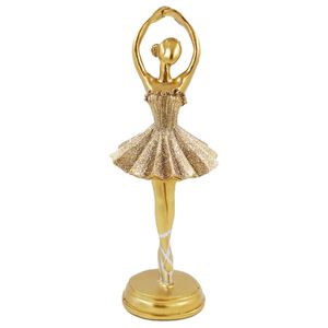 Bailarina Decorativa C/ Glitter 19x8cm em Resina Martins & Martins
