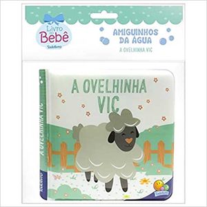 Livro de Banho Amiguinhos da Água A Ovelinha Vic em Plástico Todo Livro