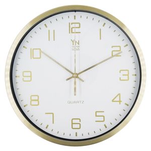 Relógio de Parede Decorativo 25,5cm em Alumínio Imporiente