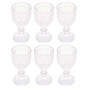 Jogo de Taças Diamond 50ml 6 Peças em Vidro Lyor