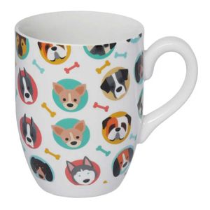 Caneca Dogs 350ml em Porcelana Hauskraft
