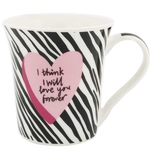 Caneca Stylo Lovely 370ml em Porcelana Rio de Ouro