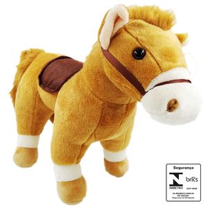 Cavalo C/ Cela de Pelúcia 38x32cm Fizzy
