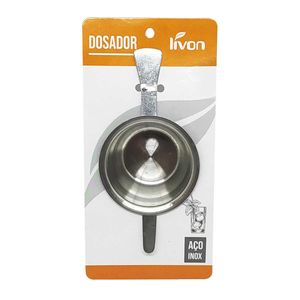 Dosador de Bebidas 50ml em Aço Inox Livon