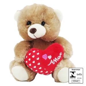 Ursinho Amor 18cm em Pelúcia Fizzy