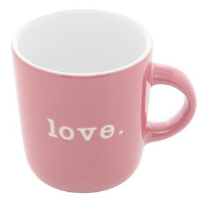 Caneca Love 170ml em Porcelana Lyor