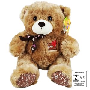 Urso de Pelúcia 30cm em Poliéster Fizzy