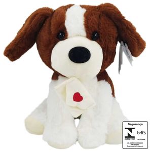 Cachorro de Pelúcia 22cm em Poliéster Fizzy