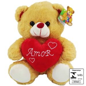 Urso de Pelúcia 27cm em Poliéster Fizzy