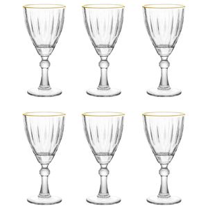 Jogo de Taças Dominic 6 Peças 275ml em Vidro Hauskraft