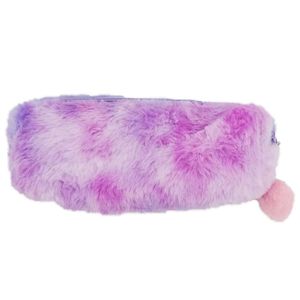 Estojo Porta Objetos Pompom 20cm em Tecido Interponte