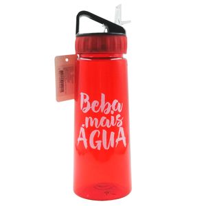 Garrafa C/ Canudo 650ml em Plástico Livon
