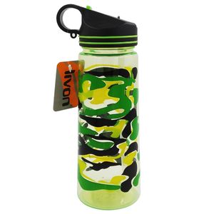 Garrafa Squeeze Estampa Militar 650ml em Plástico Livon