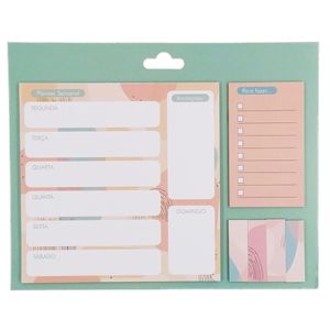 Planner Semanal Adesivo 3 Blocos Amigold