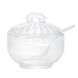 Açucareiro Imperial C/ Colher 12x11,5cm em Cristal Lyor