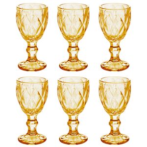 Jogo de Taças Licor Diamond 50ml 6 Peças em Vidro Lyor
