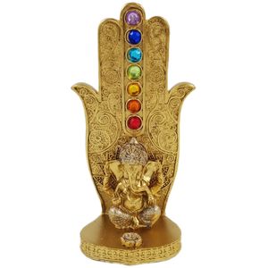 Porta Incenso Ganesha 15cm em Resina Martins & Martins
