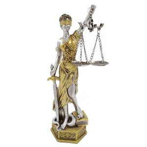 Dama da Justiça Decorativa 23x10cm em Resina Martins & Martins