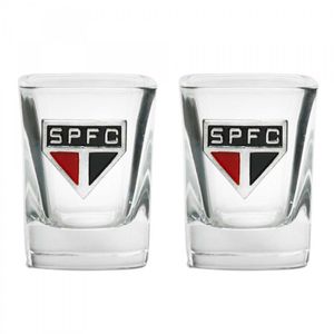 Jogo de Copos P/ Shot São Paulo 70ml em Vidro Mileno