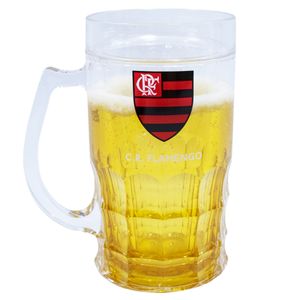Caneca C/ Gel Térmico Flamengo 400ml em Plástico Mileno