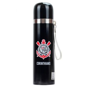 Garrafa Térmica Corinthians 500ml em Aço Inox Mileno