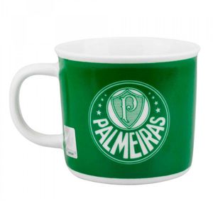 Caneca Palmeiras 350ml em Porcelana Mileno