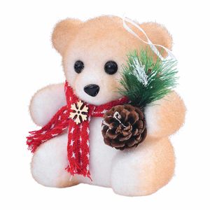 Urso Natalino 15x14x10cm em Isopor Fartex