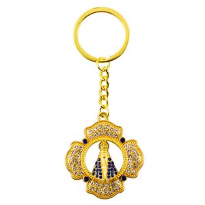 Chaveiro Nossa Senhora Aparecida 10cm em Metal Taimes