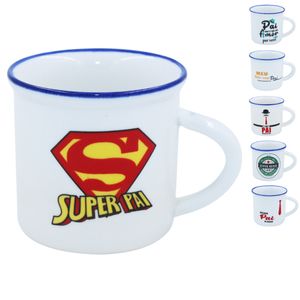 Caneca Pai Decorativa 50ml em Porcelana Interponte