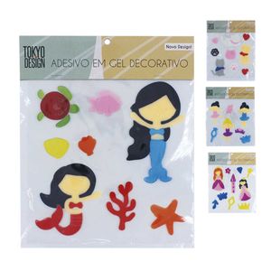 Adesivo em Gel Decorativo 20x20cm em Borracha Termoplástica Tokyo Design