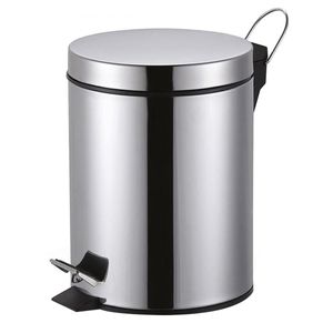 Lixeira C/ Pedal 3 Litros 24cm em Aço Inox KeHome