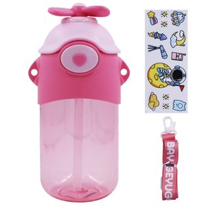 Garrafa Infantil C/ Alça + Canudo 700ml em Plástico Golden Rio
