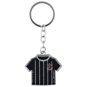 Chaveiro Camisa Corinthians 9,5cm em Metal Mileno