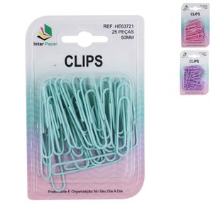 Jogo de Clips 25 Peças 50mm em Metal InterPonte