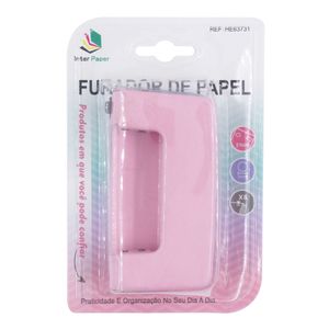 Furador de Papel 10x5cm em Metal Interponte