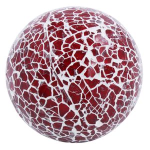 Bola Mosaico Decorativa 10cm em Vidro Multiart