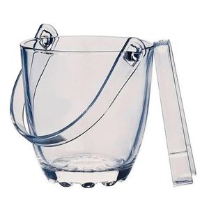 Balde P/ Gelo C/ Pegador em Vidro e Plástico 12,6x11,6cm Dagia