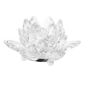 Flor de Lótus Decorativa 8,5x4,5cm em Vidro Youbai