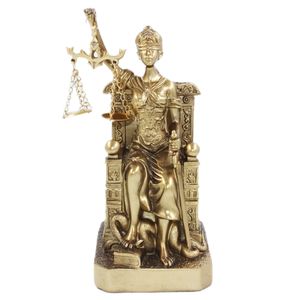 Dama Da Justiça Decorativa 17cm em Resina Youbai