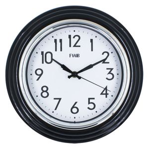 Relógio de Parede Analógico 30cm em Plástico FWB