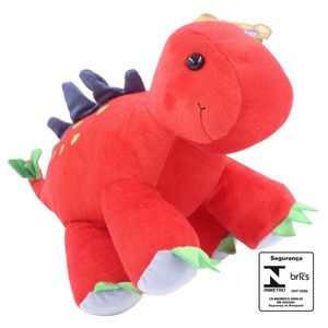 Dinossauro de Pelúcia 25cm em Poliéster Fizzy