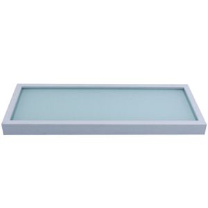 Bandeja Decorativa 30x12cm em MDF e Vidro Vipa