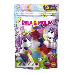 Massa de Modelar Unicórnio Pula e Molda 30 Cores Magic Kids