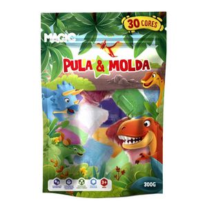 Massa Para Modelar Dinossauros Pula e Molda Magic Kids