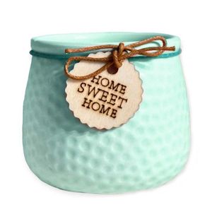 Vaso Home Sweet Decorativo 8x7cm em Cerâmica Chinatown